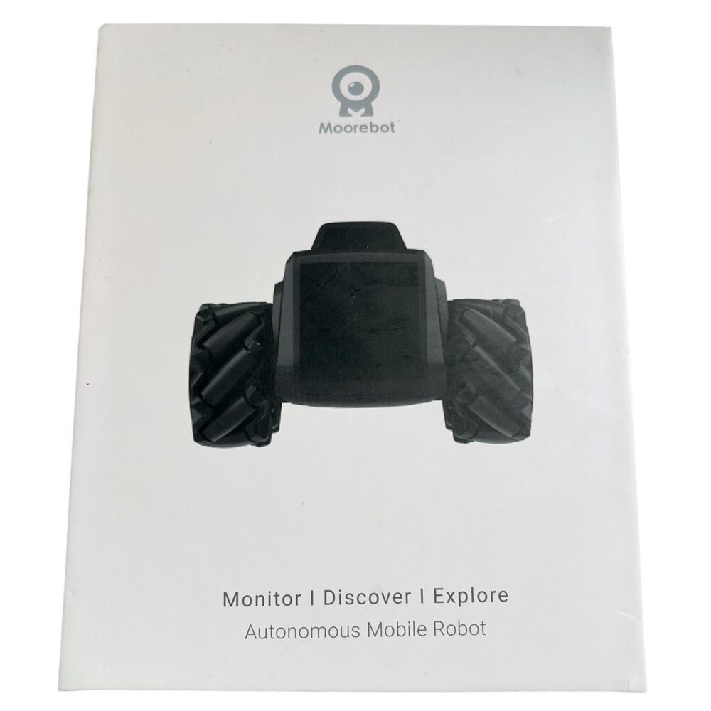 Moorebot Scout, Mobile Camera Robot for Home Security New Open Box TESTED